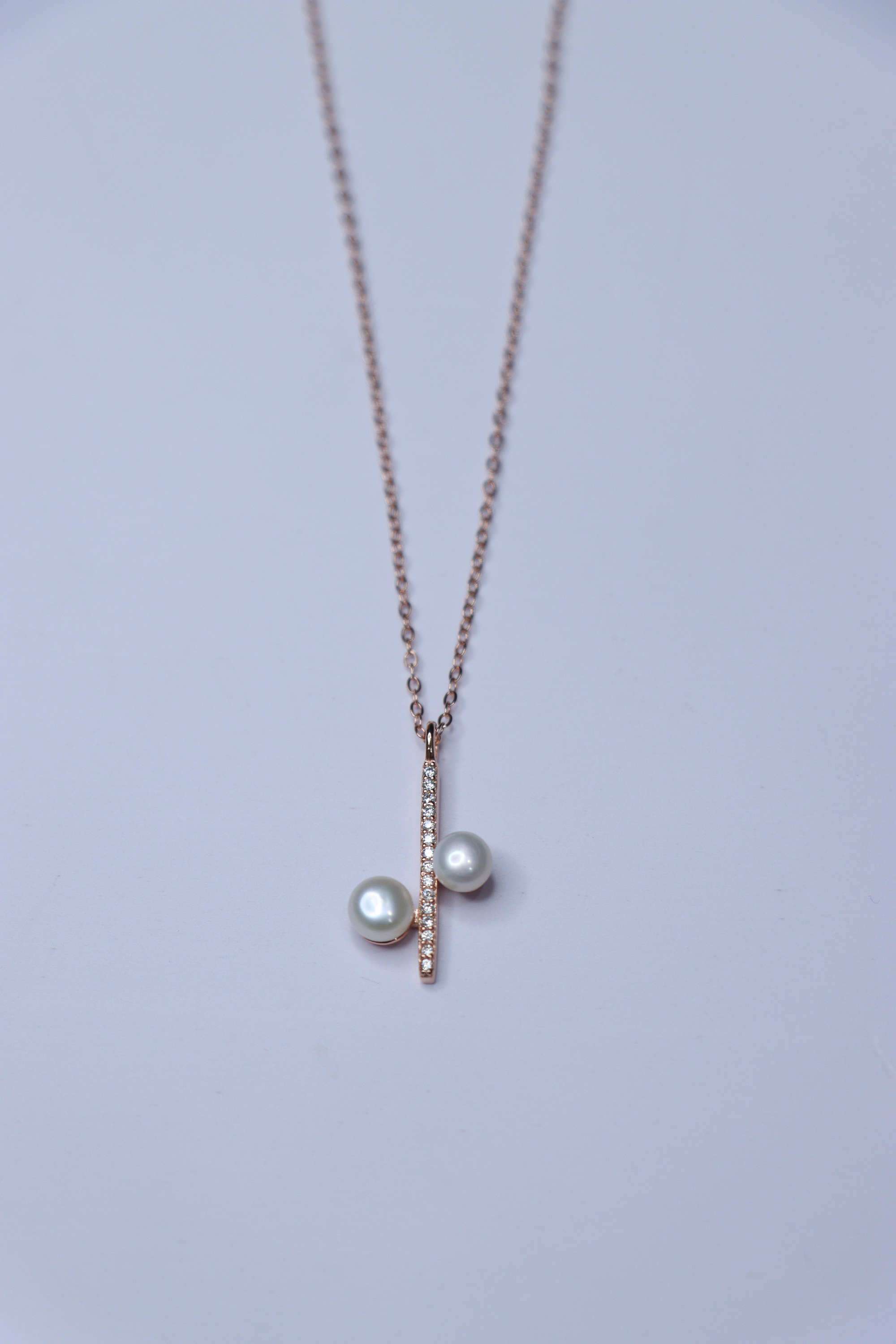 Rose-Gold-Collection-Silver-Casual-Wear-Women-Golden-Gleam-Necklace