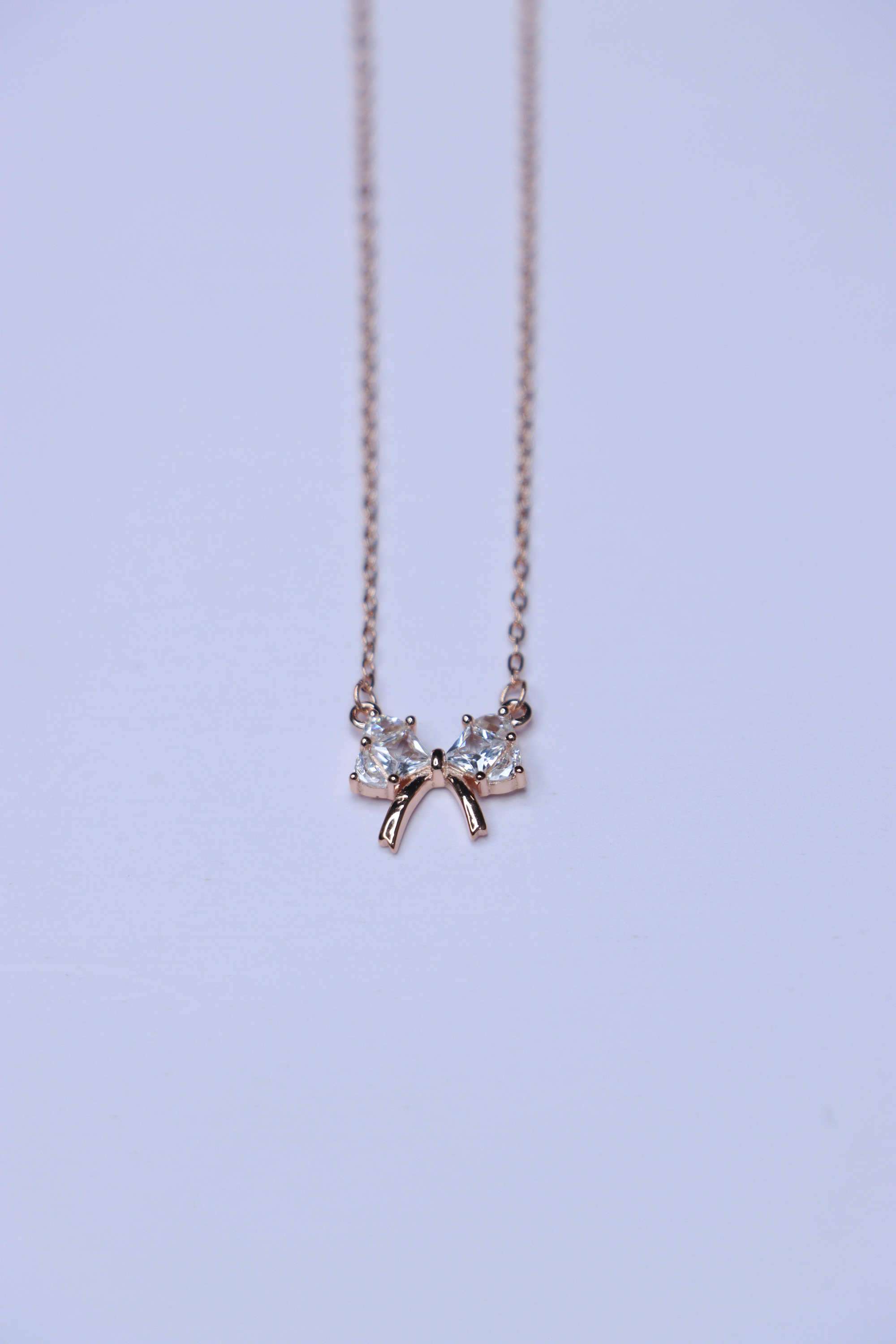 Rose-Gold-Collection-Silver-Casual-Wear-Women-Shimmer-Bliss-Necklace