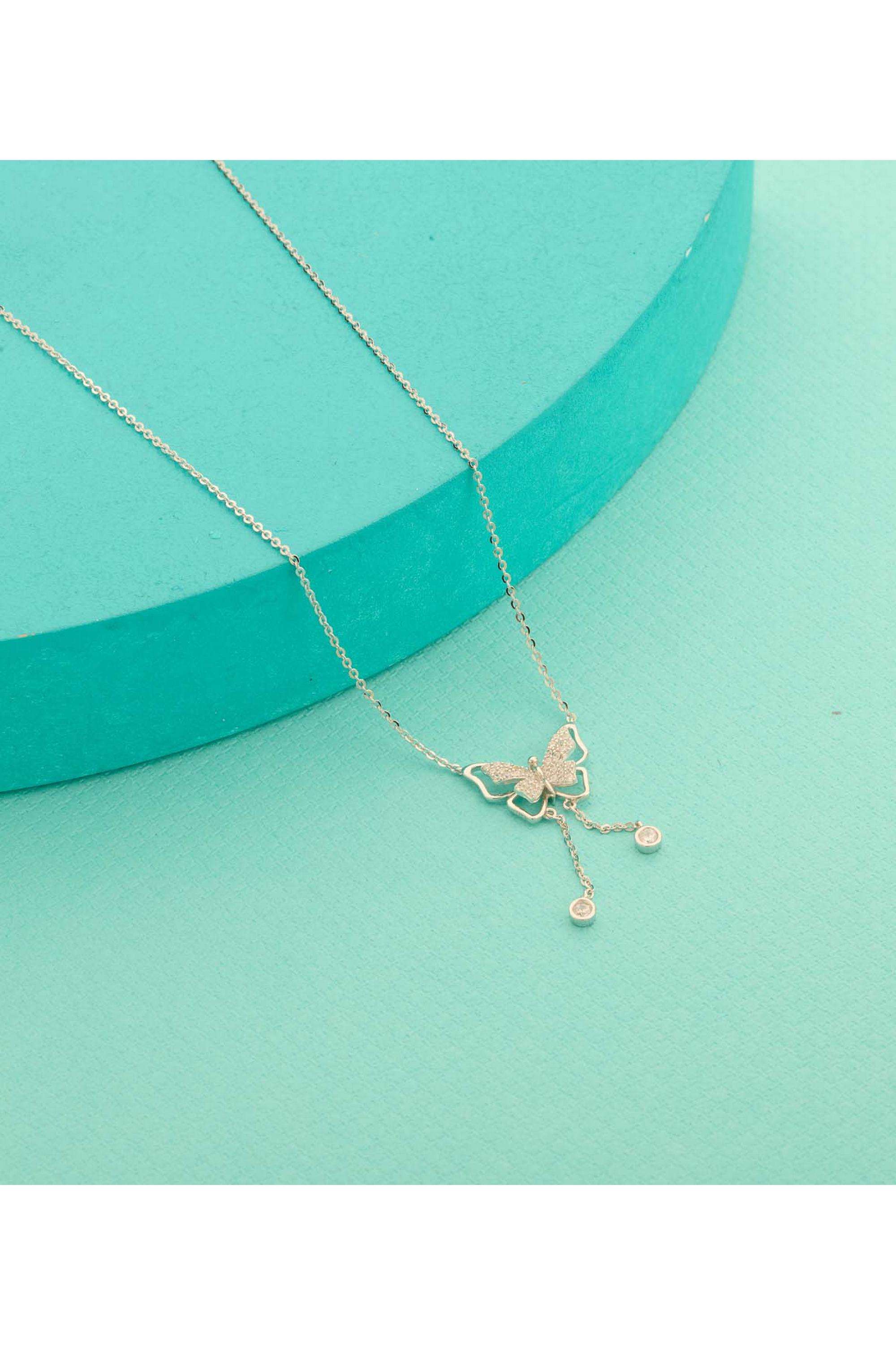 Silver-Casual-Wear-Women-Evelune-Glow-Necklace