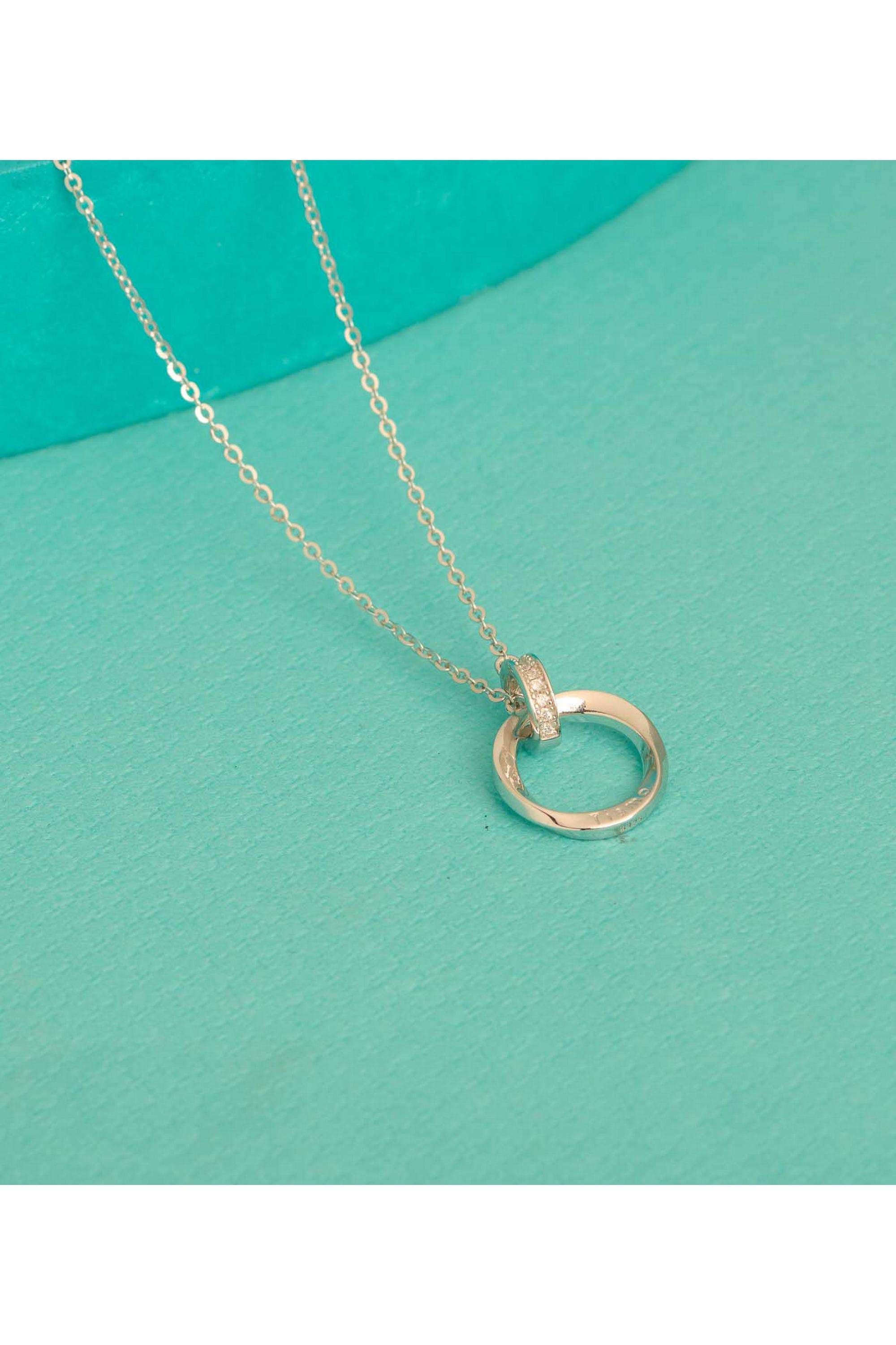 Silver-Casual-Wear-Women-Evellora-Shine-Necklace