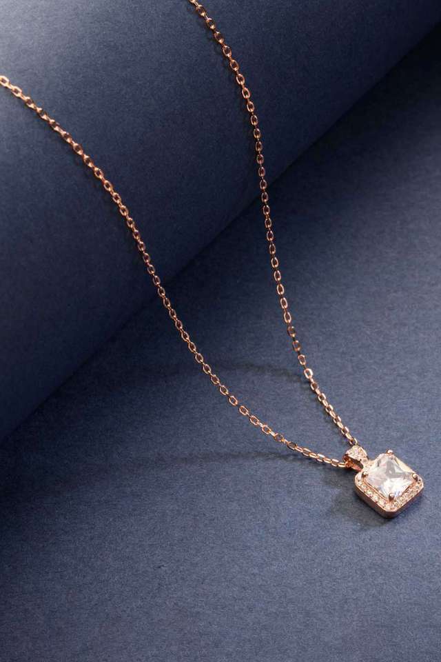 Rose-Gold-Plated-Sterling-Necklace-For-Women