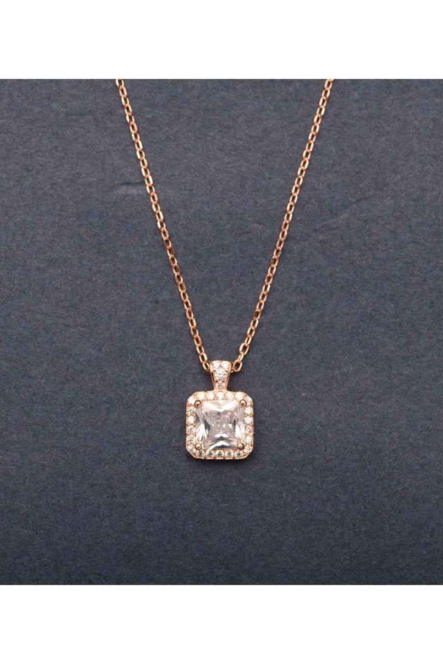 Rose-Gold-Plated-Sterling-Necklace-For-Women