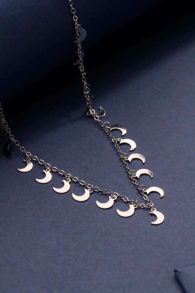 Silver-Moon-Necklace-Set