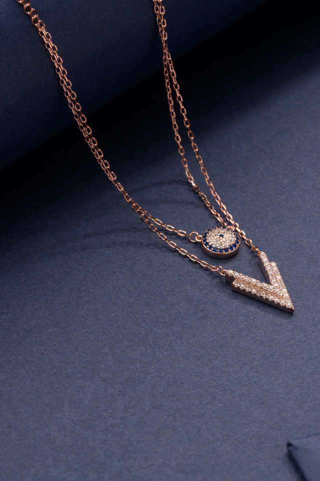 Silver-Layered-Queen-Necklace-Set