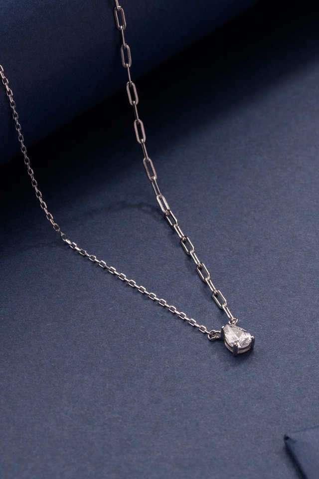 Silver-Drop-Necklace-Set