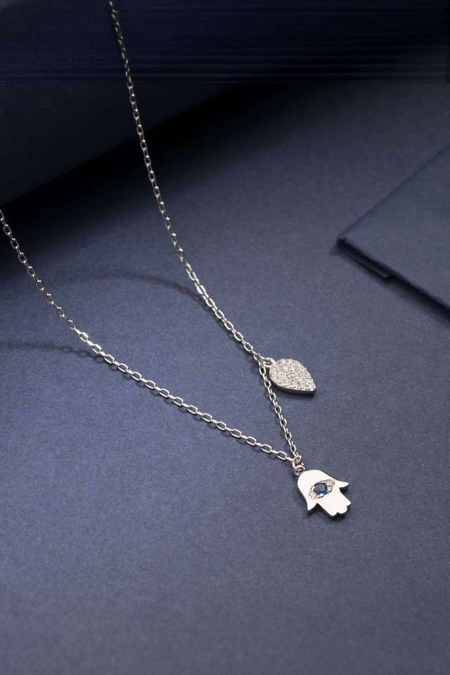 Silver-Hamsa-Necklace