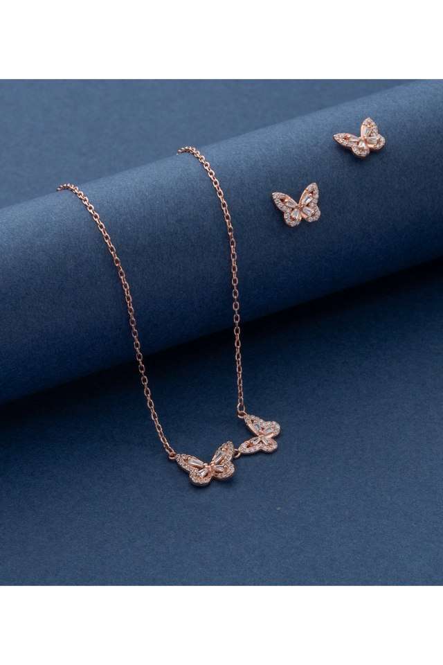 Elegant-Butterfly-Pendant-Necklace-Set