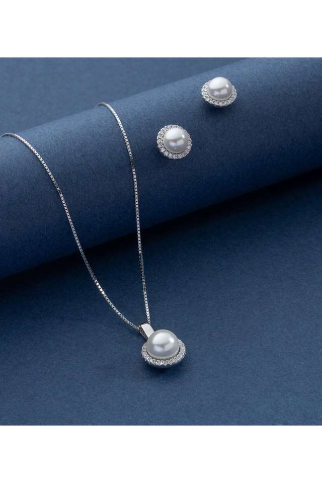 Glamorous-Pearl-Drop-Necklace-Set