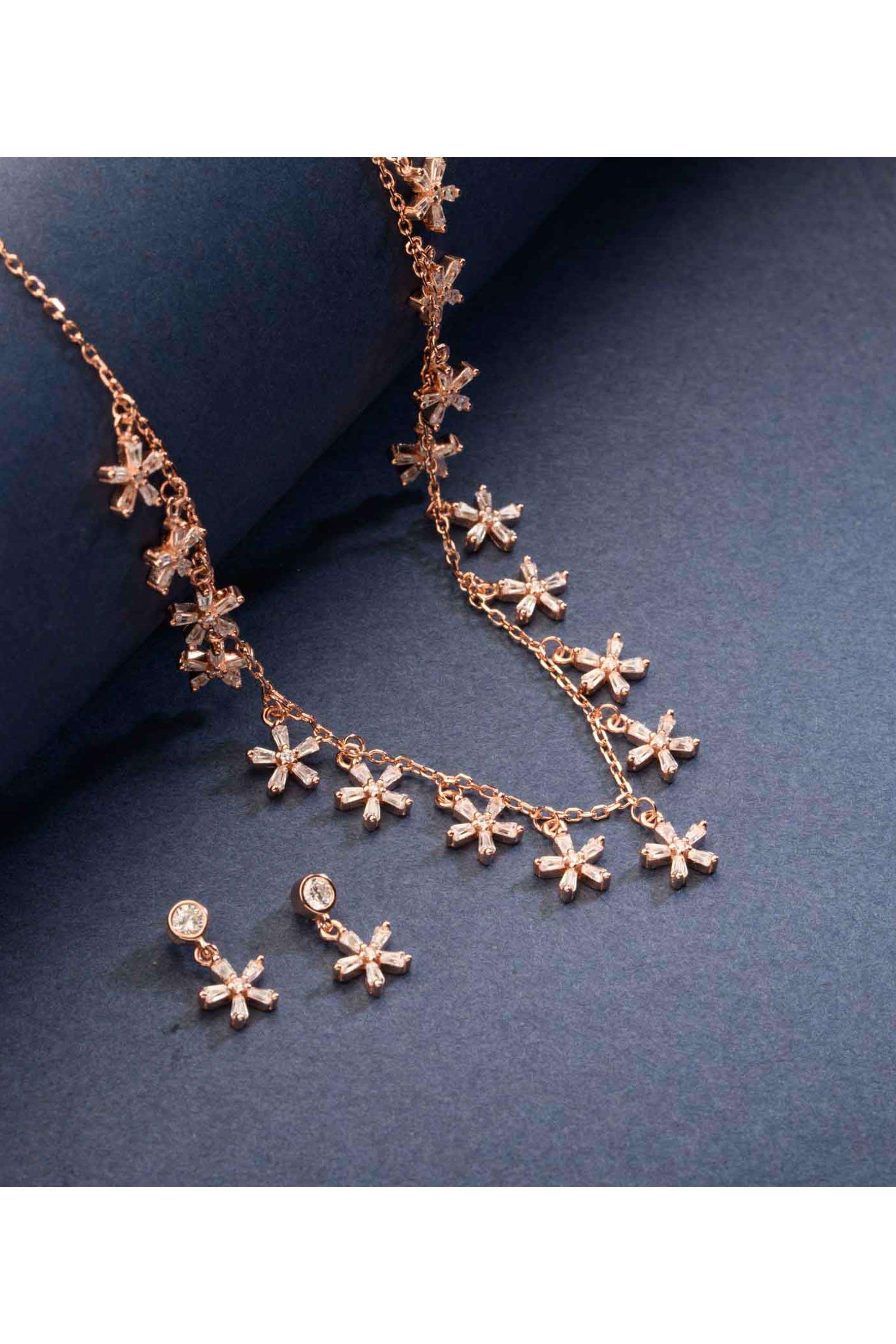 Floral-Link-Crystal-Studded-Necklace-Set