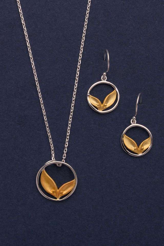 Golden-Seagull-Necklace-Set
