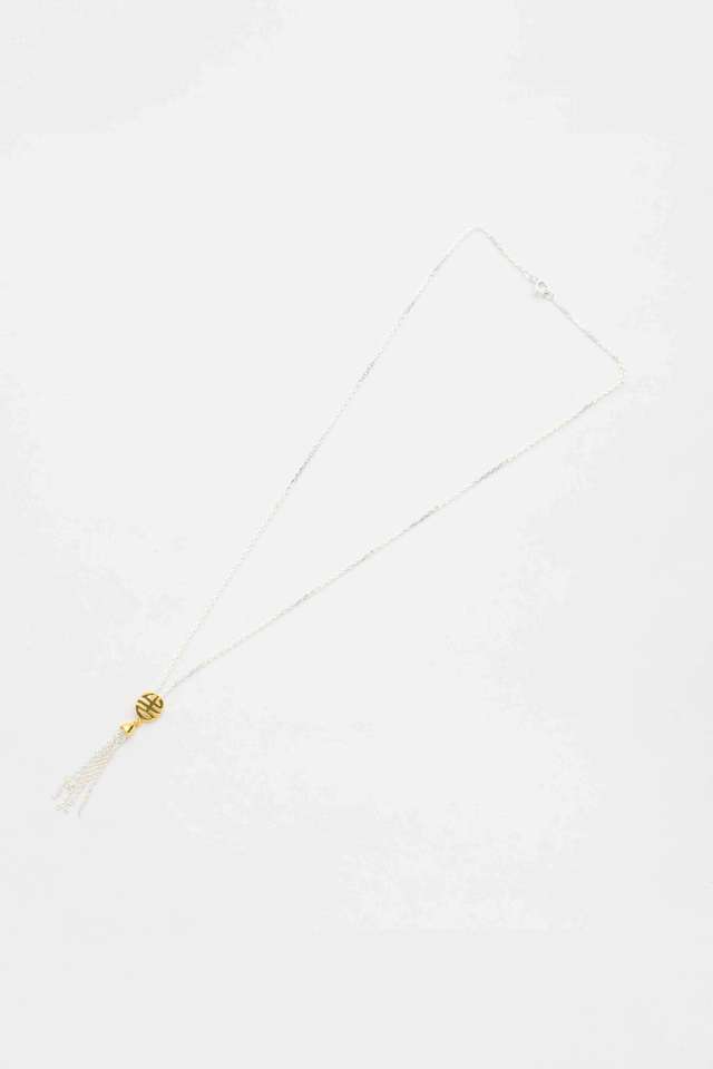 Silver-Tassel-Necklace-Set
