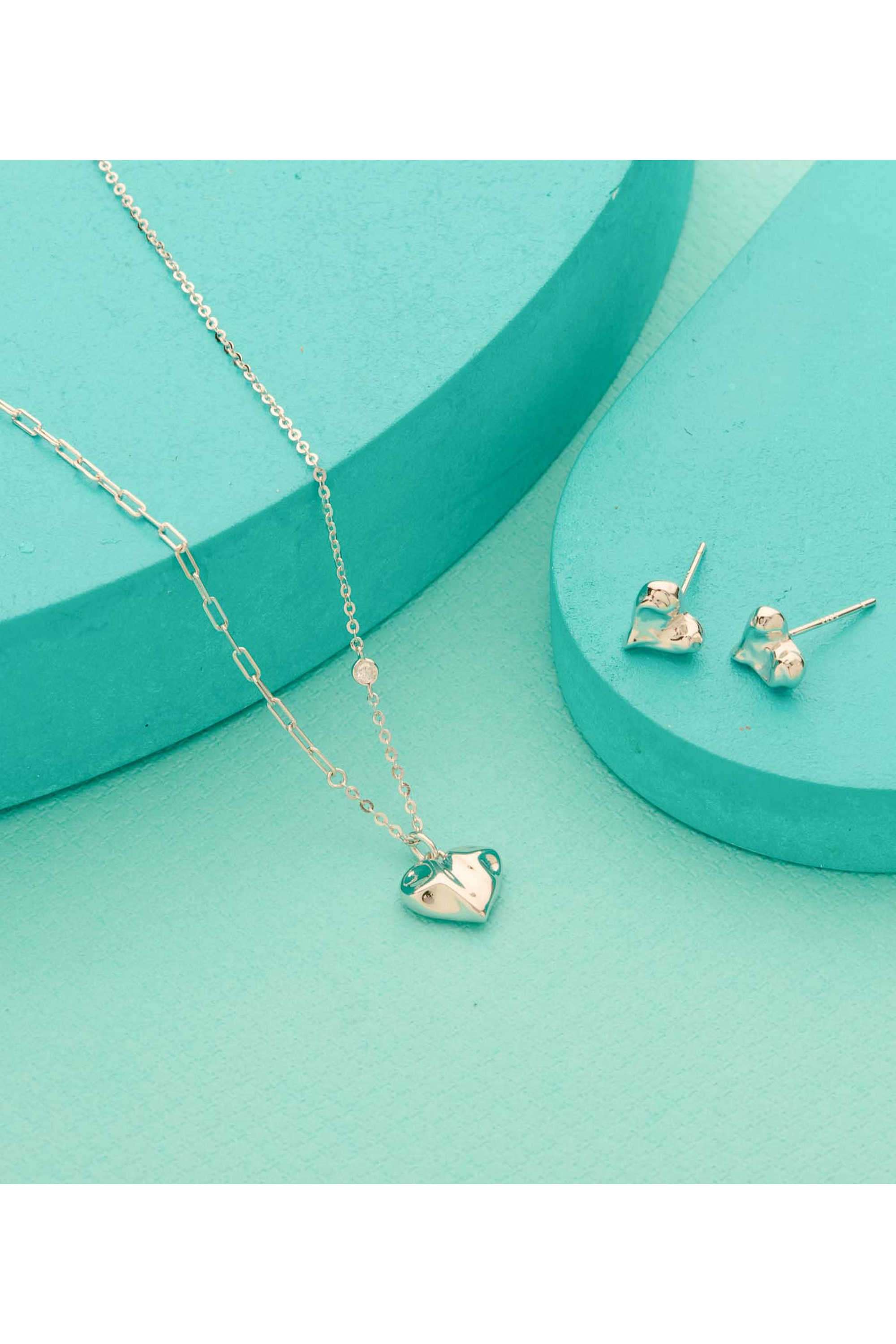Silver-Casual-Wear-Women-Twilight-Spark-Necklace-Set