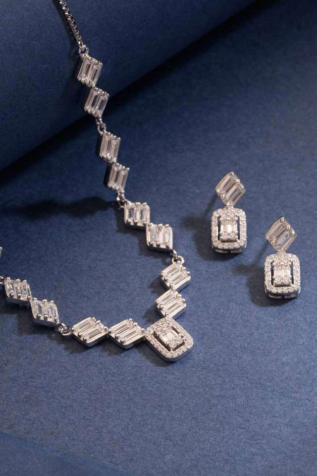 Charming-Cz-Silver-Necklace-Set