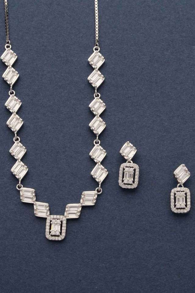 Charming-Cz-Silver-Necklace-Set