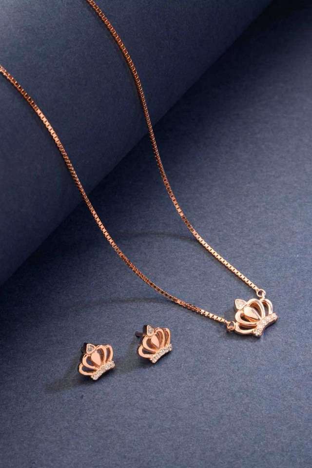 Rose-Gold-Plated-Stylish-Design-Necklace-Set
