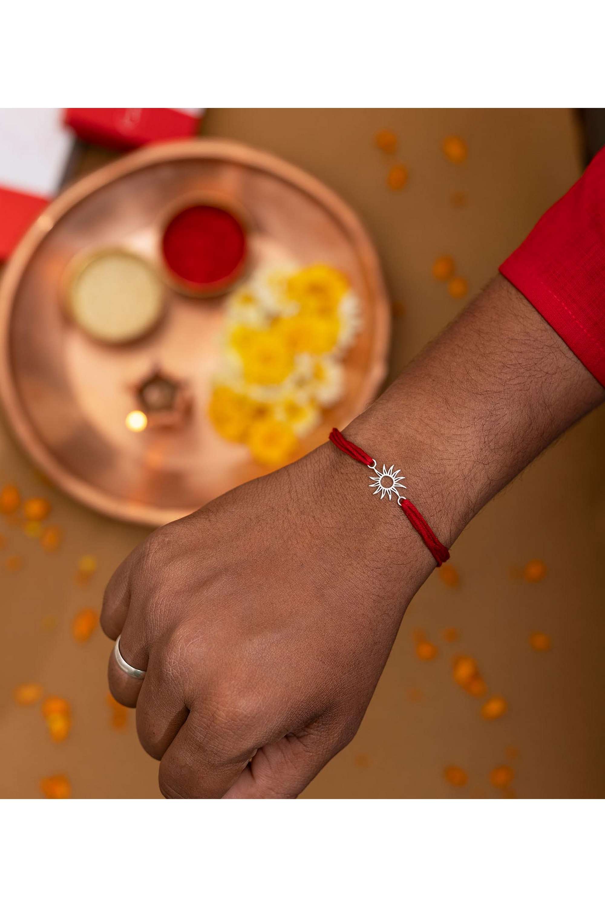 Silver-Ethnic-Men-s-Precious-Surya-Silver-Rakhi
