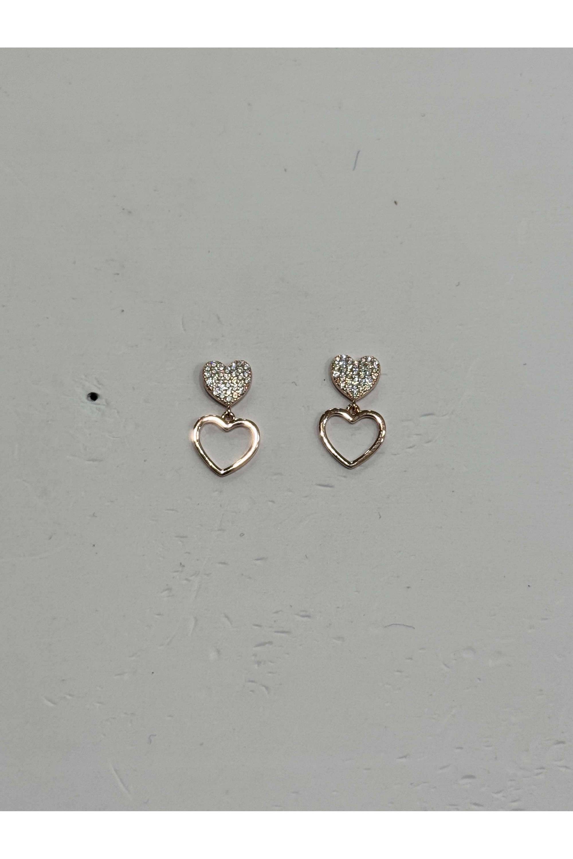 Rose-Gold-Collection-Silver-Casual-Wear-Women-Sparkle-Mist-Tops-Earrings