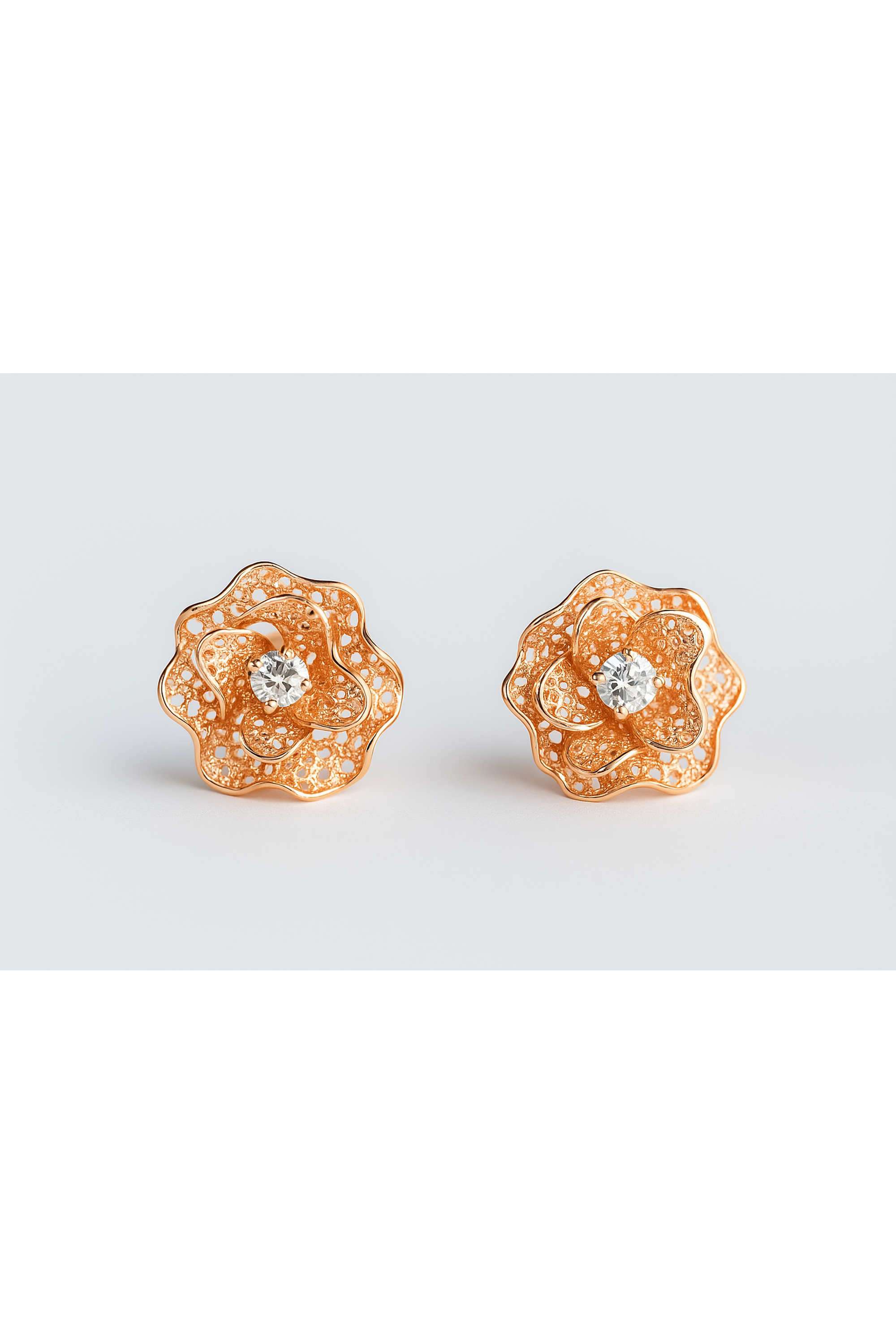 Rose-Gold-Collection-Silver-Casual-Wear-Women-Forever-Shine-Tops-Earrings