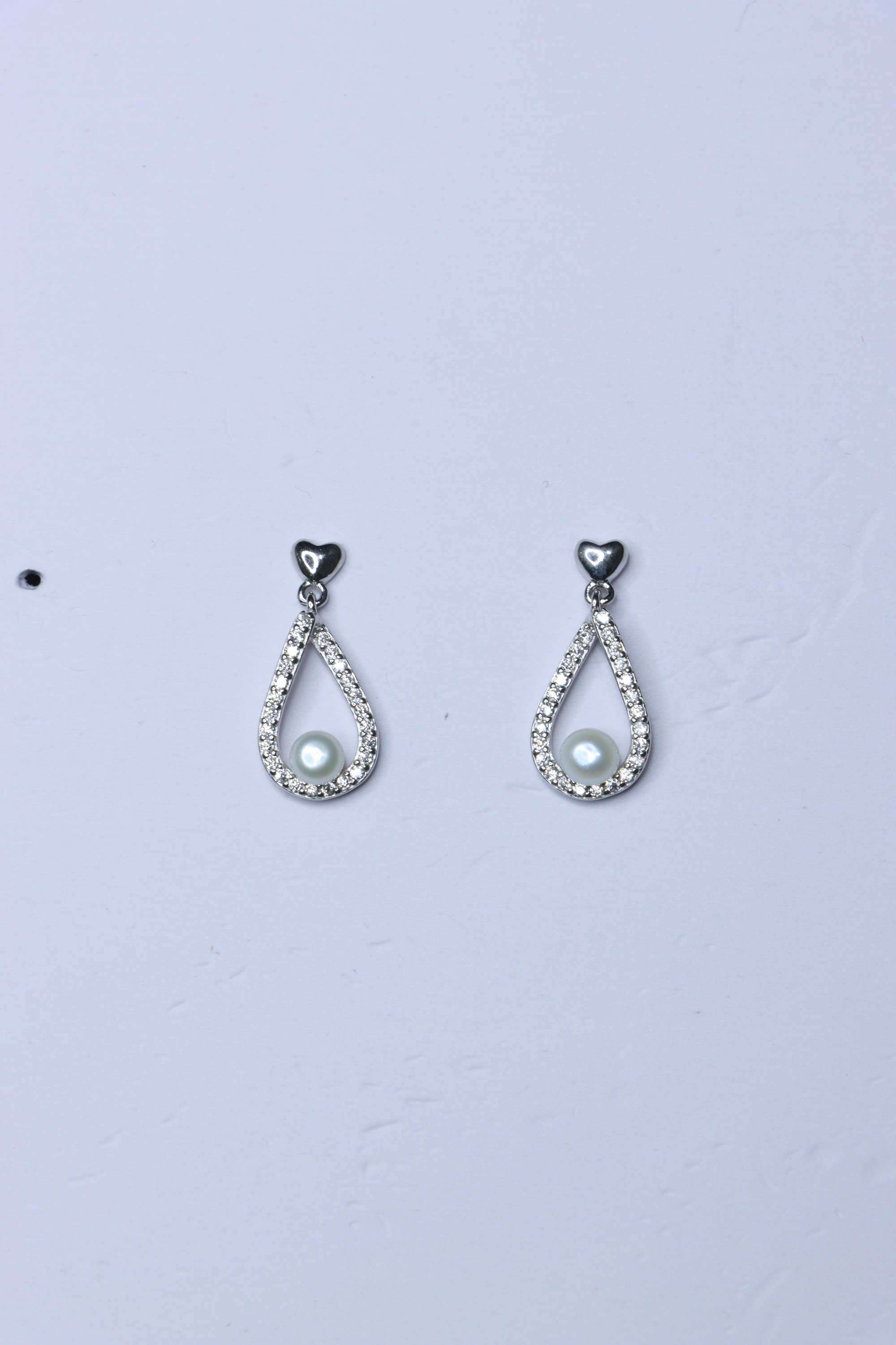Rose-Gold-Collection-Silver-Casual-Wear-Women-Glitter-Bloom-Tops-Earrings