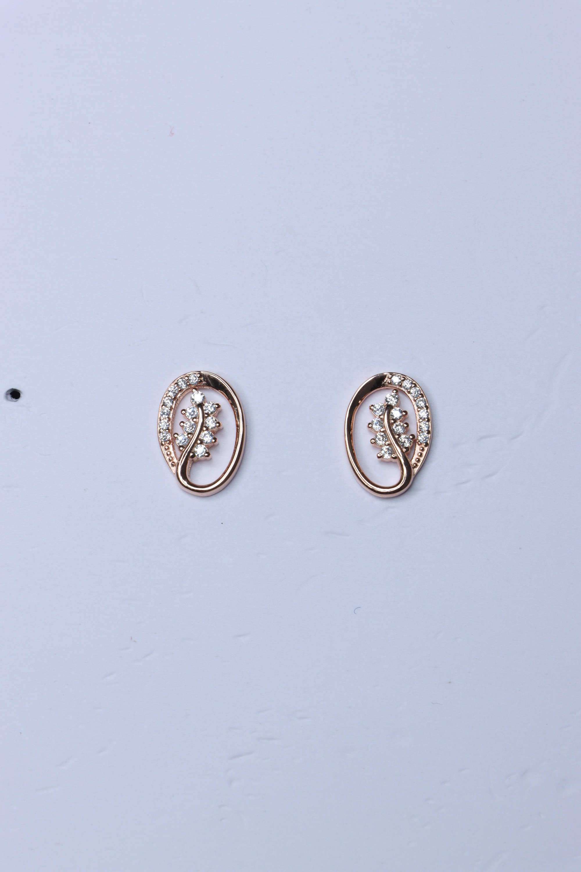 Rose-Gold-Collection-Silver-Casual-Wear-Women-Starry-Grace-Tops-Earrings