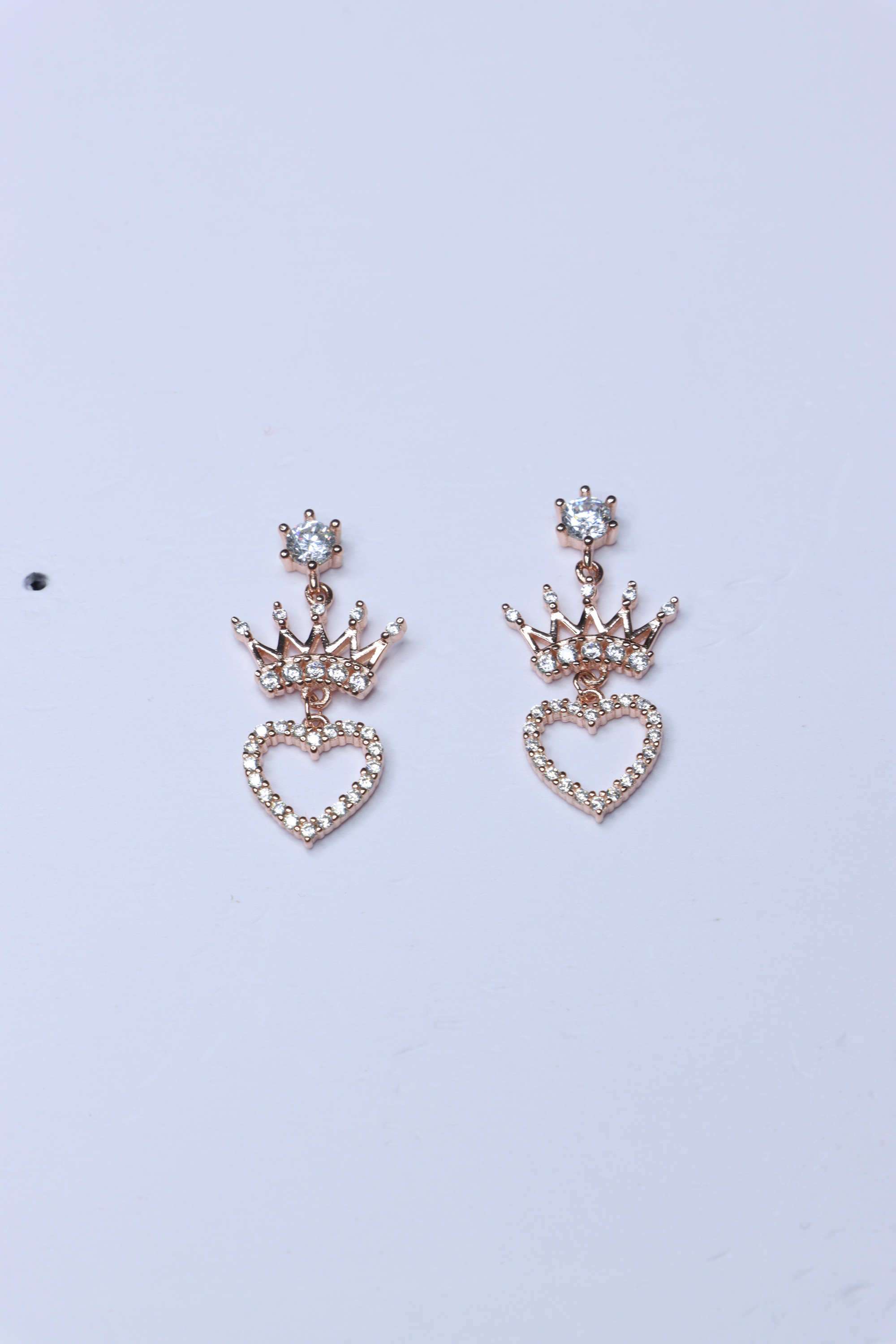 Rose-Gold-Collection-Silver-Casual-Wear-Women-Vintage-Glow-Tops-Earrings
