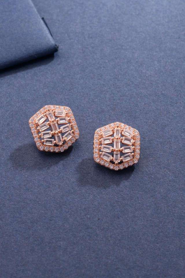 Silver-Hexastone-Earrings