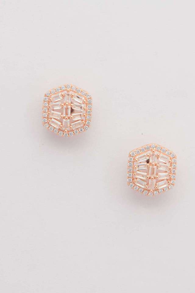 Silver-Hexastone-Earrings