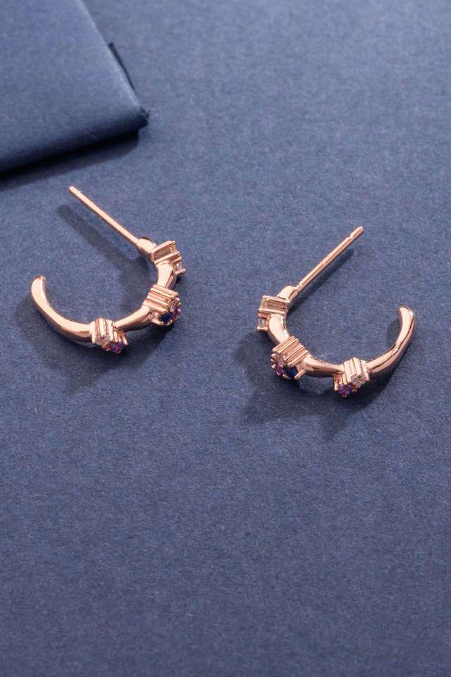 Silver-Halfloop-Earrings