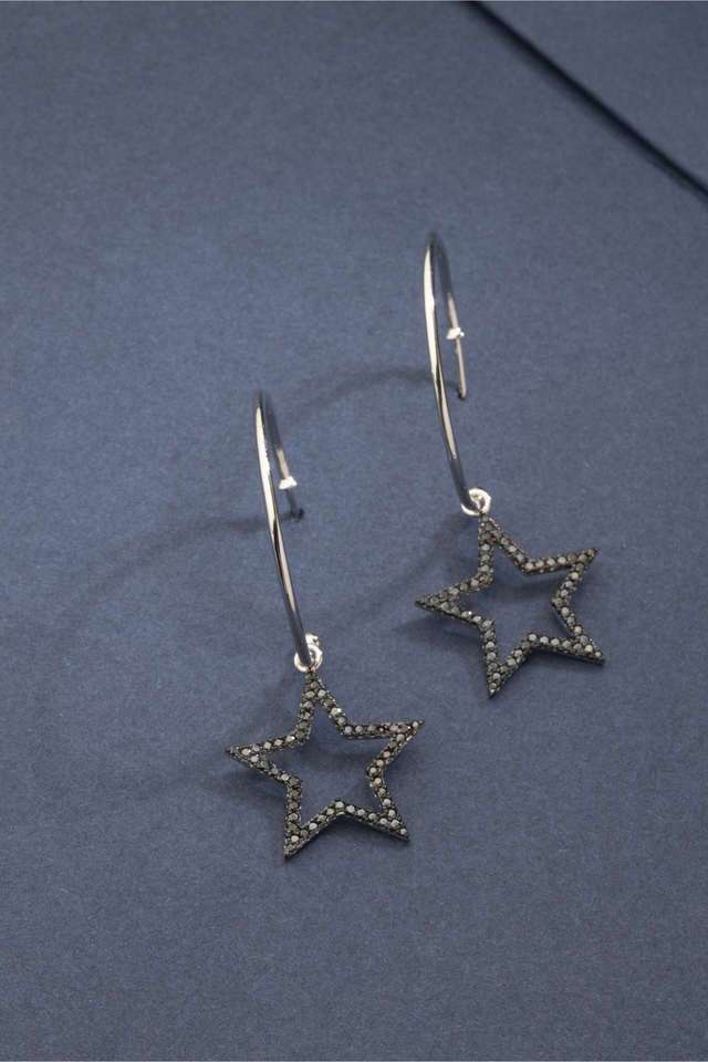 Silver-Star-Earrings