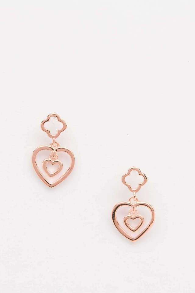 Silver-Heart-Maze-Earrings