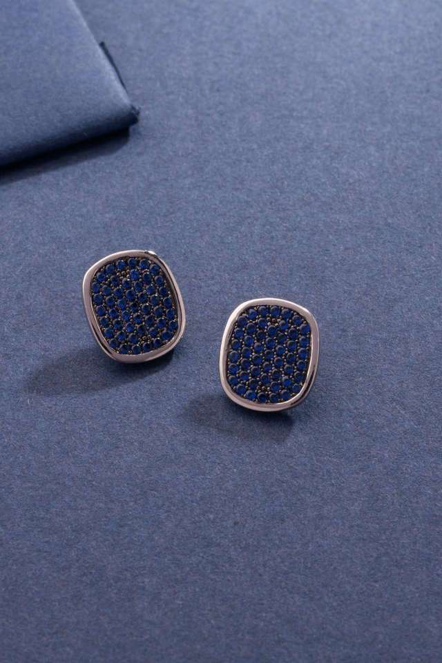 Silver-Blue-Stone-Earrings