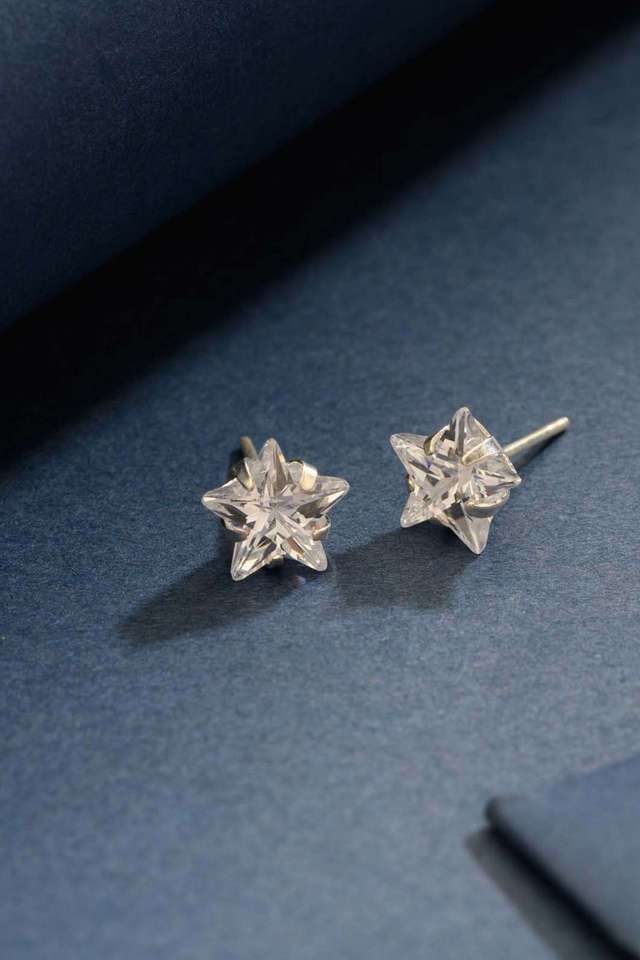 Star-Shape-Silver-Studs