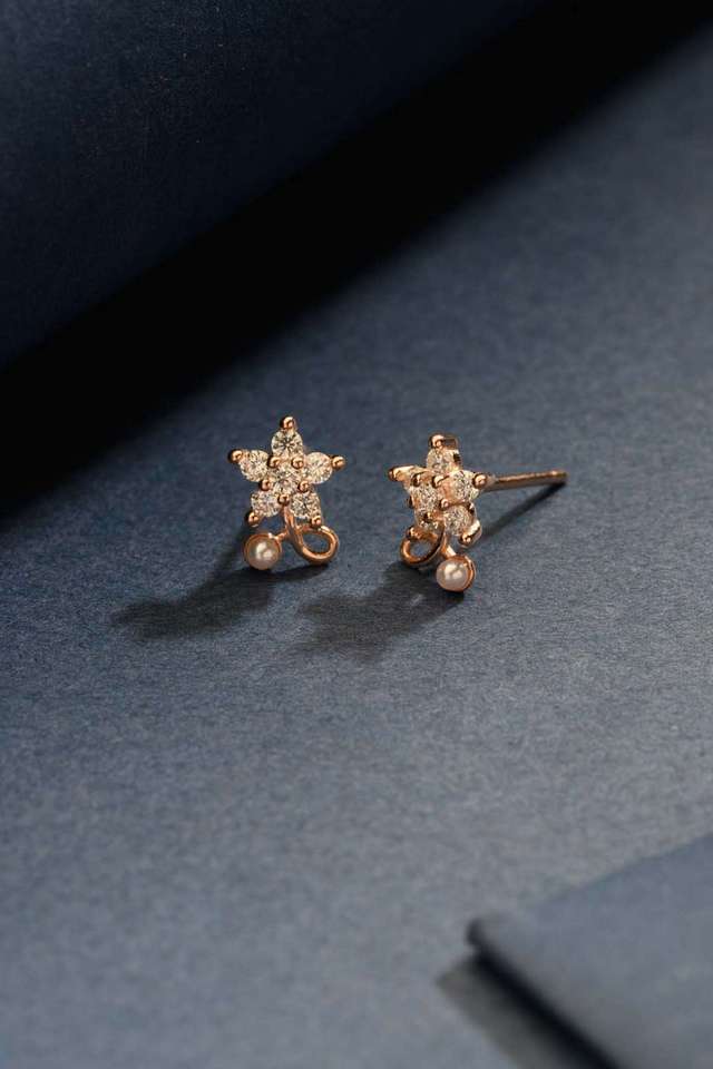 Rose-Gold-Floral-Studs