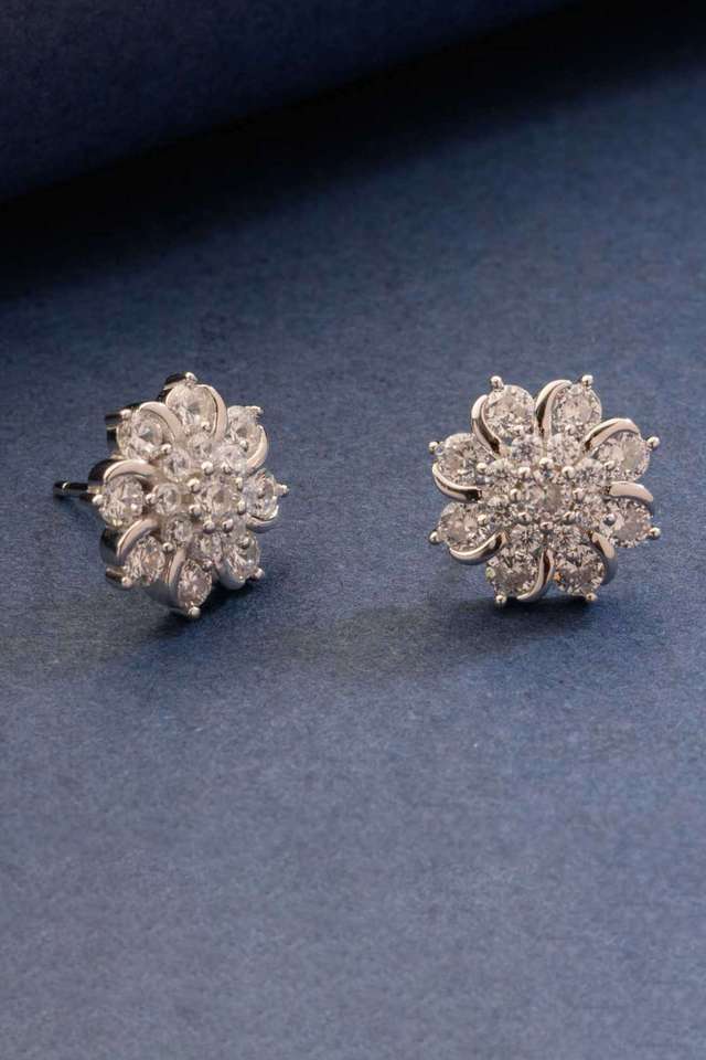 Cubic-Zirconia-Studs-Earrings