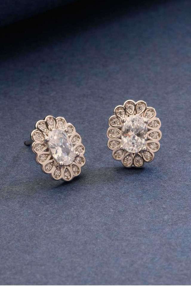 Silver-Plated-American-Stud-Earrings