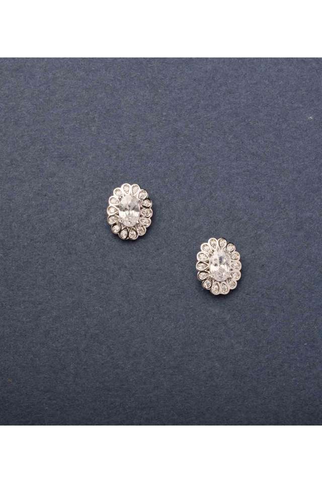 Silver-Plated-American-Stud-Earrings