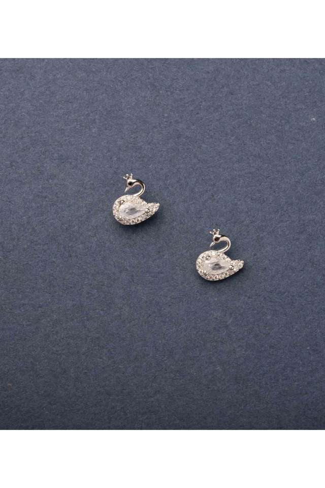 Shiny-Swan-Earrings