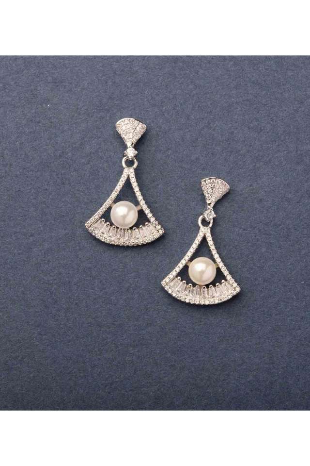 Silver-Tringle-Earrings-For-Women