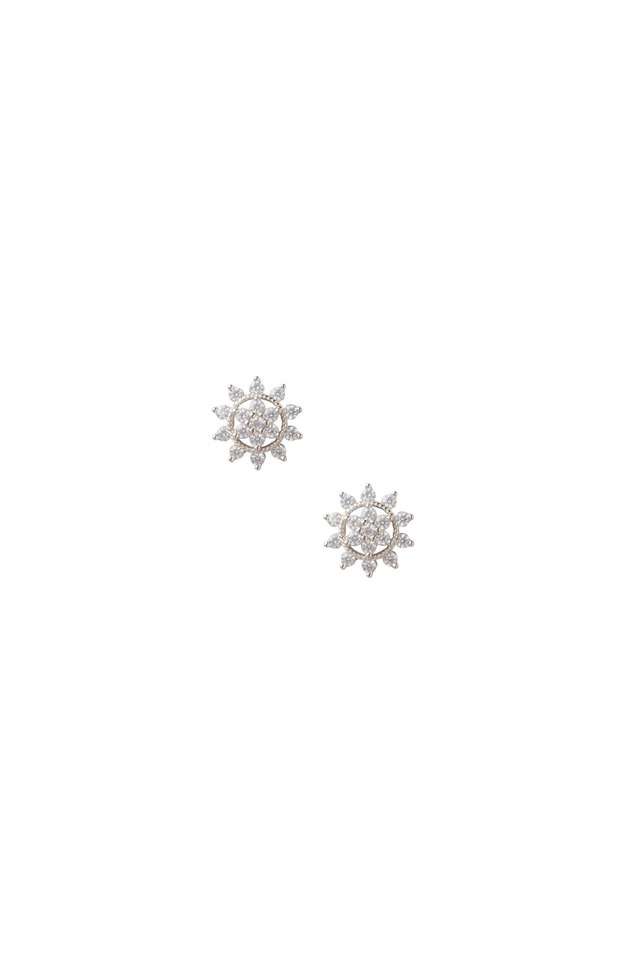 Silver-Diamond-Shape-Studs