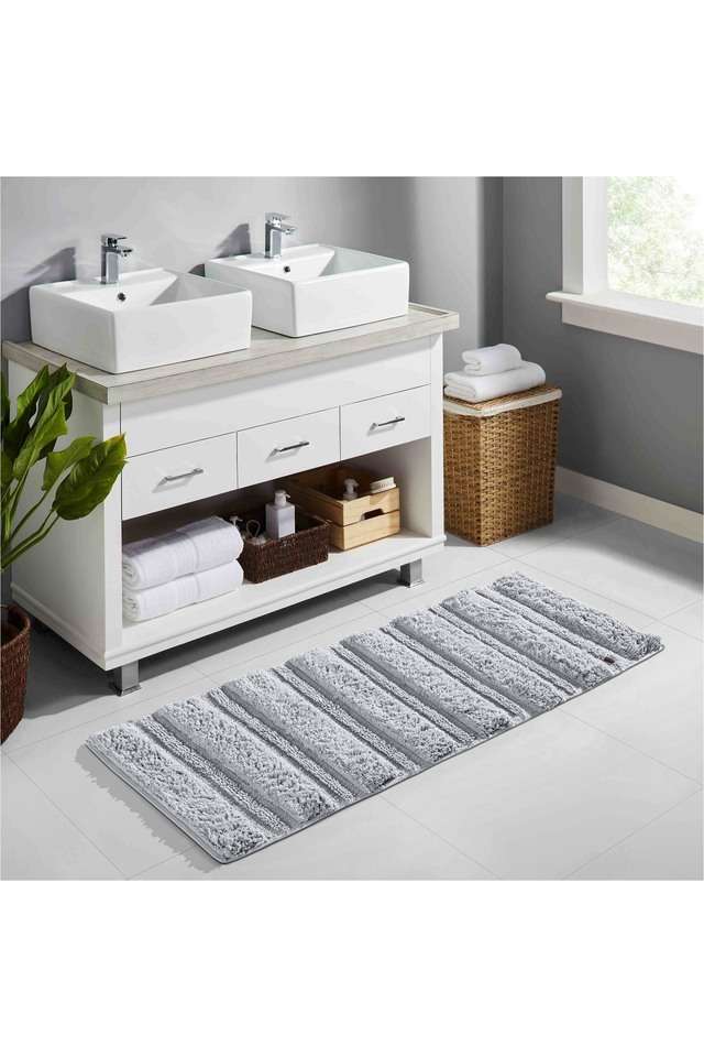 Resort-Anti-Slip-Cotton-Bathmat-Super-Soft-&-Super-Absorbent---50-x-80-cm---Fog