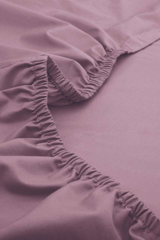 Colorart-Slumber-Solid-Dusky-Orchid-200-TC-Cotton-Double-Fitted-Sheet-With-2-Pillow-Case