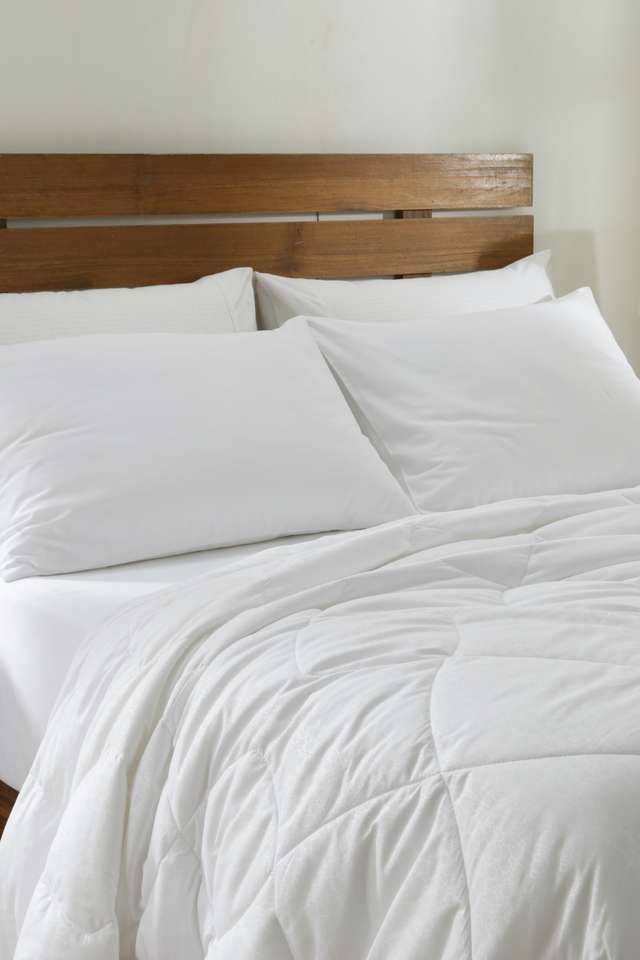 Essentials-Pebble-Aloe-Vera-250-GSM-Embossed-White-Single-Duvet