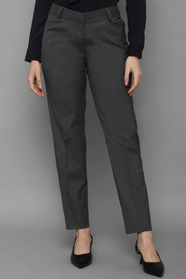 Solid-Regular-Fit-Polyester-Women-Formal-Wear-Trouser