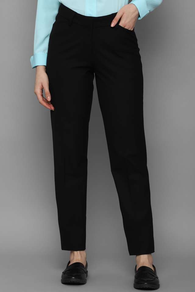 Solid-Regular-Fit-Polyester-Women-Casual-Wear-Trouser
