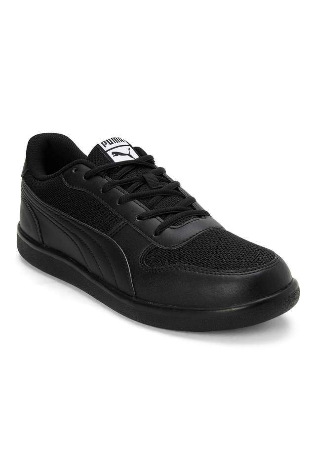 Buy Puma Black Synthetic Leather Lace Up Men's Sport Shoes