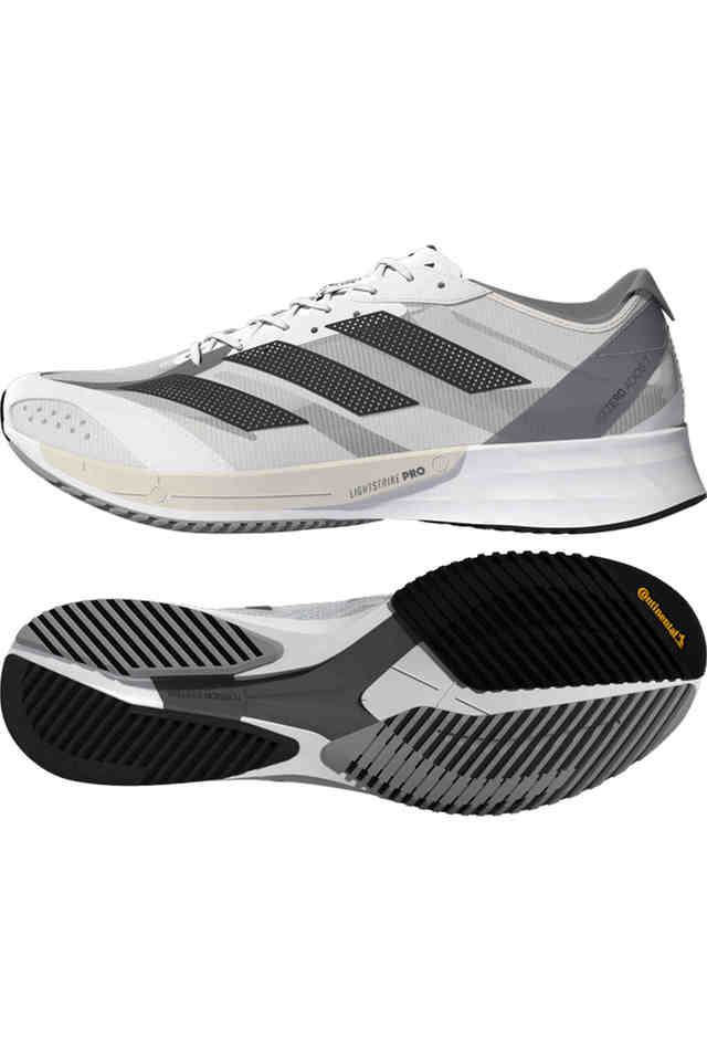 Buy ADIDAS White Adizero Adios 7 M Synthetic Lace Up Men's Sport