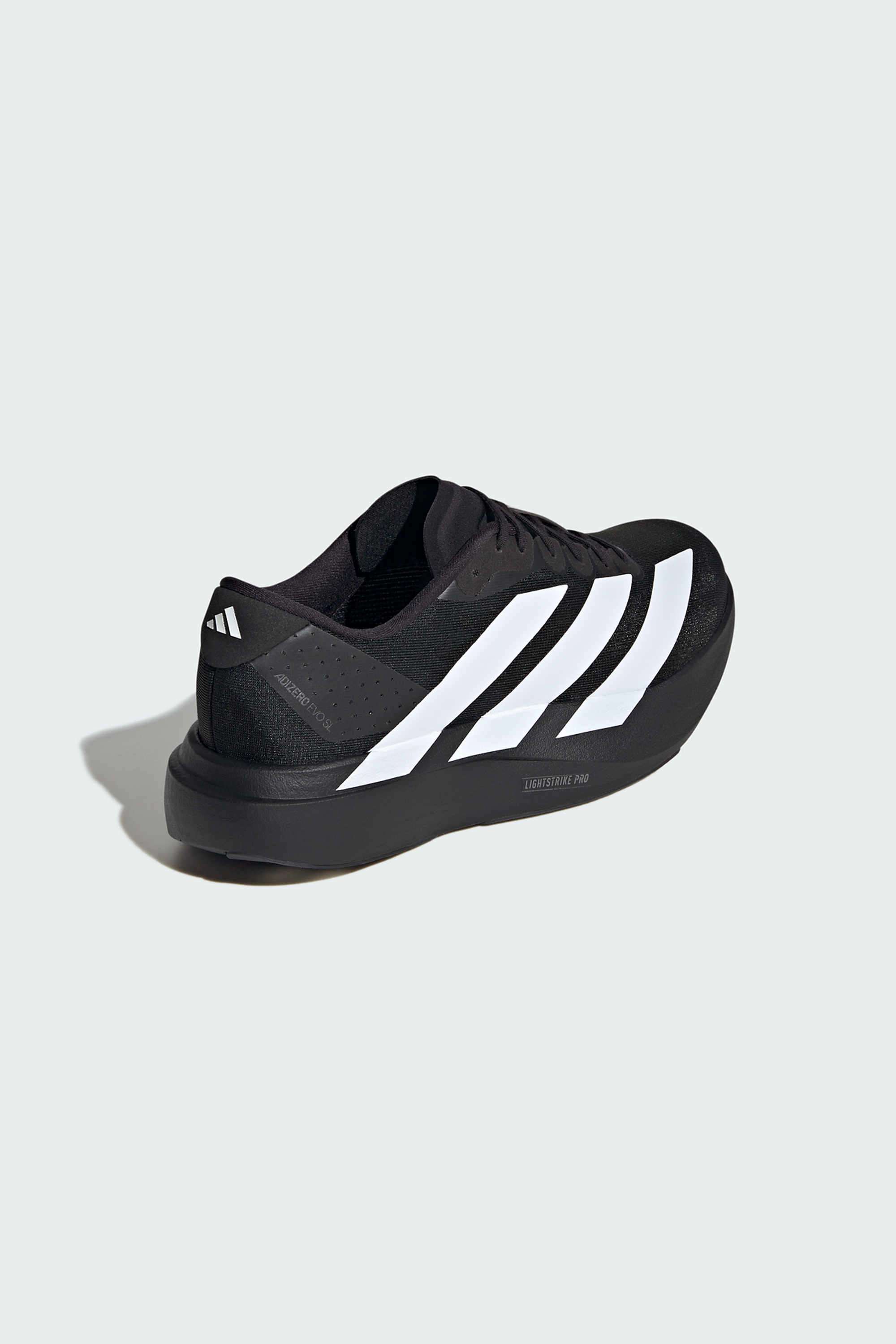 Buy ADIDAS Black Adizero Evo SL Textile Low Tops Lace Up Men's