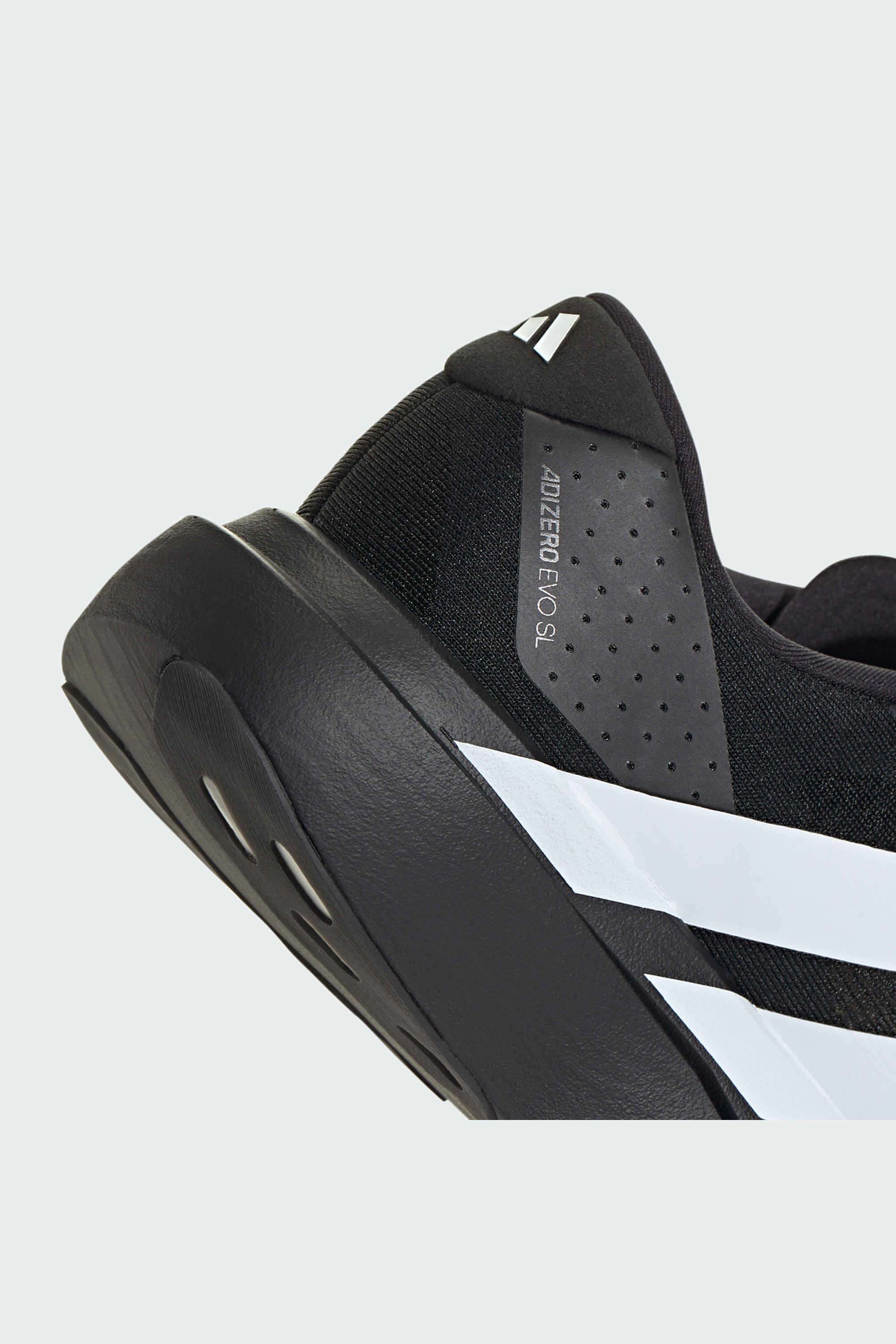 Buy ADIDAS Black Adizero Evo SL Textile Low Tops Lace Up Men's