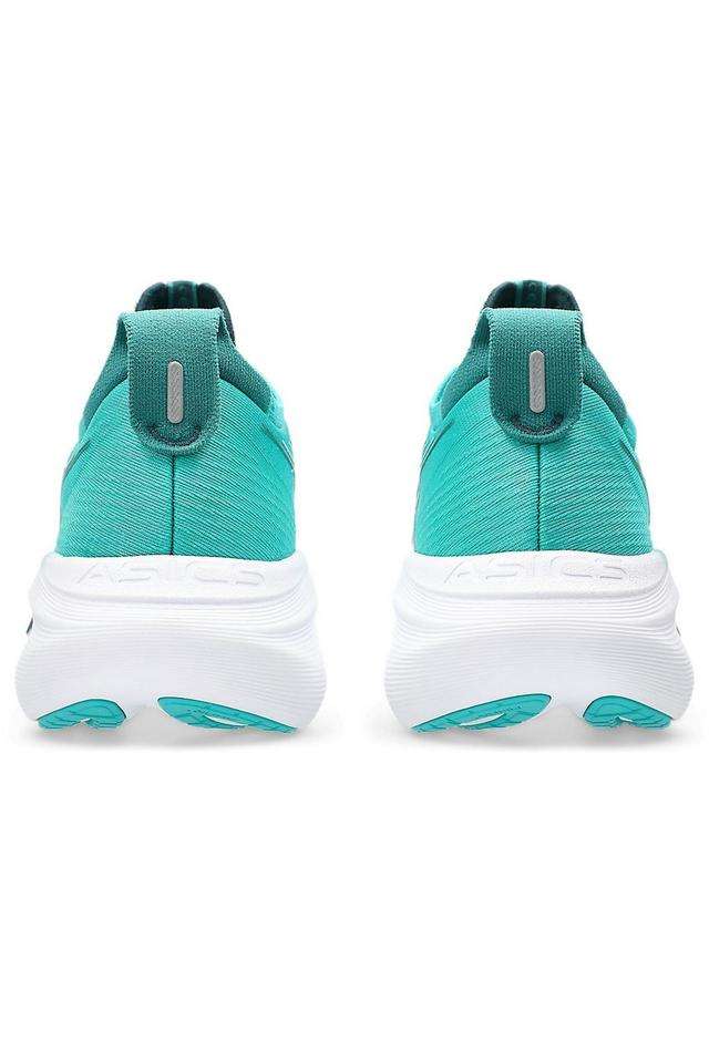 Buy Asics Teal GEL-NIMBUS 27 Synthetic Fiber Men's Sports Shoes