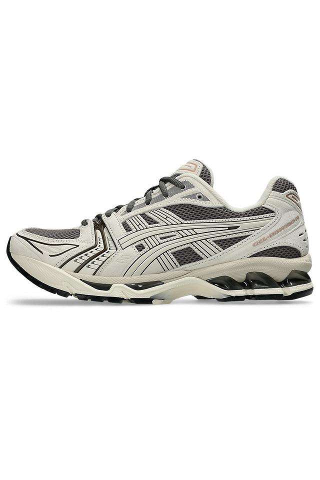 GEL-KAYANO-14-Synthetic-Leather-Unisex-Sports-Shoes---Truffle-Grey/Oatmeal